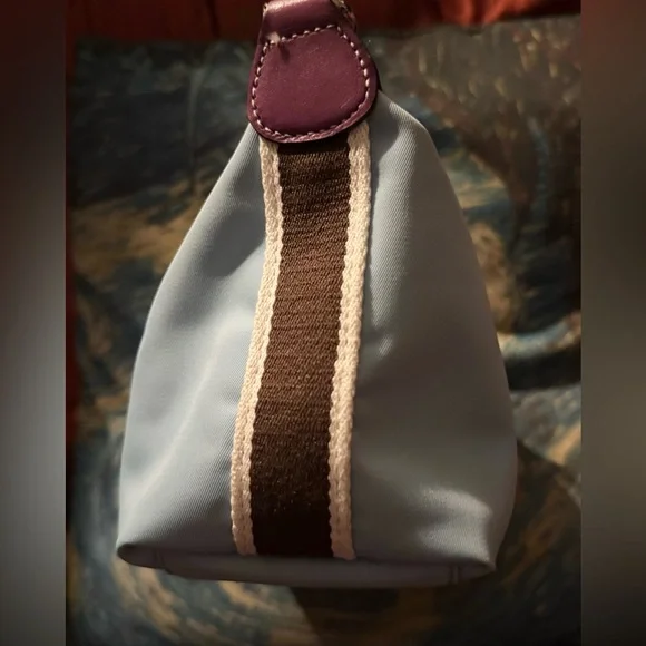 Coach Y2K Hampton Top Handle Nylon Mini Handbag (Baby Blue/Purple) - EUC - Picture 7 of 11